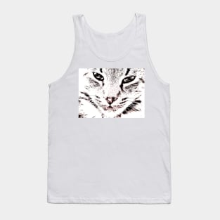 Cat in close up Tank Top